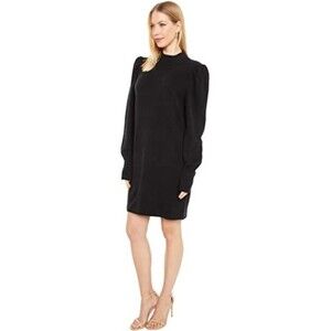 Wayf  Black Lola Puff Balloon Sleeve Mini Dress - NWT